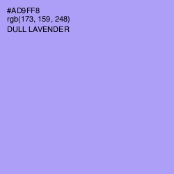 #AD9FF8 - Dull Lavender Color Image